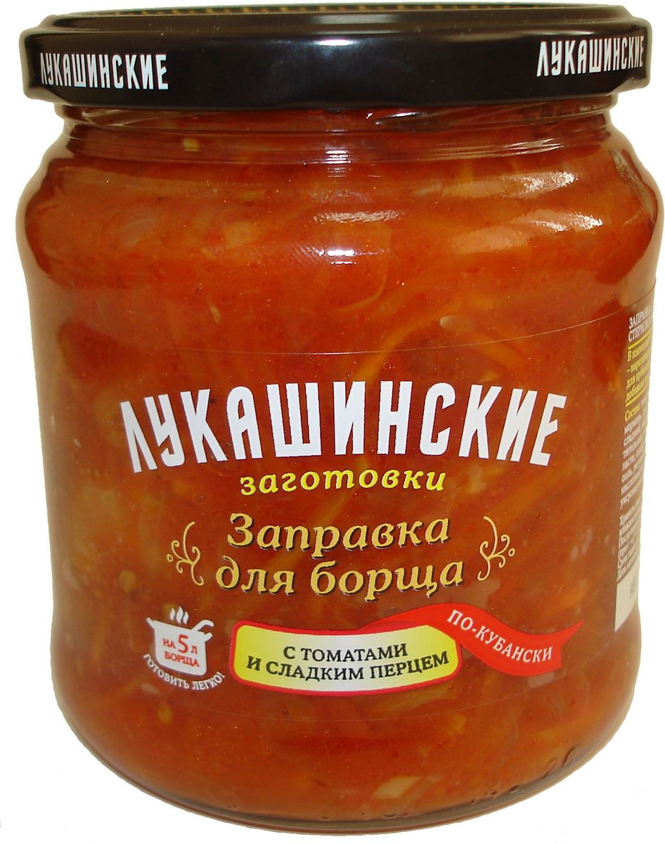 Лукашинские заправка для борща по-кубански, 450 г4607936770746 Лукашинские заправка для борща по-кубански, 450 г4607936770746Практически готовое блюдо. Борщ по классическому домашнему рецепту юга России.