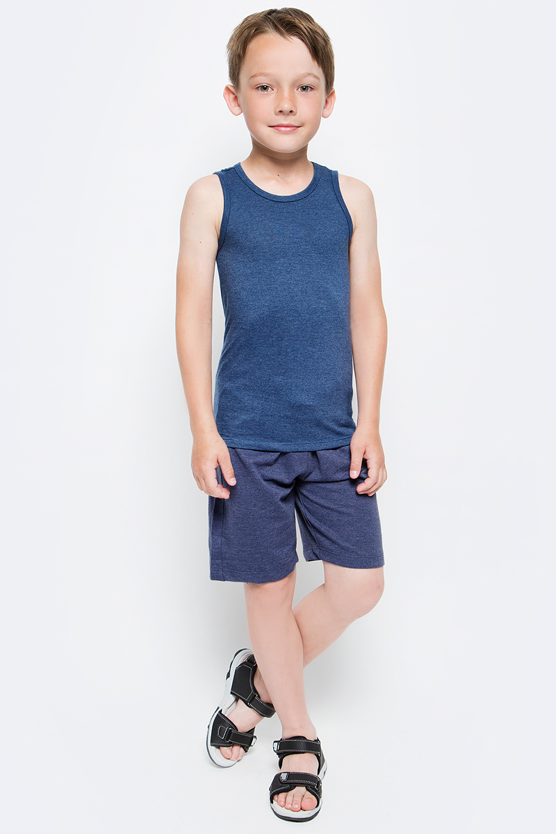 Шорты для мальчика Sela, цвет: синий. SHk-815/346-7340. Размер 134SHk-815/346-7340 Шорты для мальчика Sela, цвет: синий. SHk-815/346-7340. Размер 134SHk-815/346-7340Удобные для мальчика Sela отлично подойдут для прогулок и отдыха маленького непоседы. Модель прямого кроя выполнена из качественного трикотажа и сзади дополнена накладным карманом. Шорты стандартной посадки на талии имеют широкий пояс на мягкой резинке, дополнительно регулируемый шнурком.