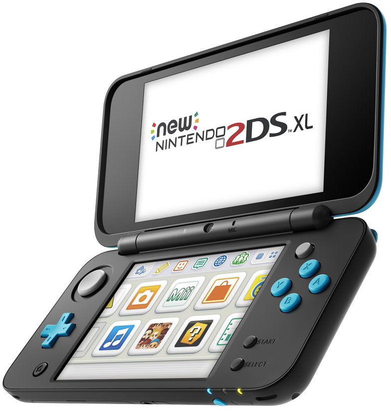 New Nintendo 2DS XL, Black Turquoise портативная игровая приставка045496504533 New Nintendo 2DS XL, Black Turquoise портативная игровая приставка045496504533Встречайте пополнение в семействе Nintendo 3DS – игровую консоль New Nintendo 2DS XL, которая воспроизводит все игры для Nintendo 3DS в 2D. Вас ждет совершенно новая Nintendo 2DS с большим экраном в 4,88 дюйма, которая весит всего 260 грамм.Система обладает такой же вычислительной мощностью, как New Nintendo 3DS XL, и встроенной поддержкой NFC для фигурок и карт amiibo (продаются отдельно). Кроме того, система New Nintendo 2DS XL оборудована стиком C, а также кнопками ZL и ZR, расширяя возможности управления в совместимых играх. Вы сможете играть в 2D во все игры, вышедшие для Nintendo 3DS, New Nintendo 3DS и Nintendo DS.Особенности:Больше вариантов управленияСистема New Nintendo 2DS XL оборудована стиком C, а также кнопками ZL и ZR, расширяя возможности управления в совместимых играх. Стик C улучшает чувствительность управления, реагируя на силу нажатия.Поддержка amiiboОбласть NFC находится на нижнем дисплее. Если вы поставите на него amiibo (продаются отдельно) в совместимых играх, то сможете считывать и записывать данные на amiibo, чтобы расширить игровой процесс!Богатая библиотека игрНа системе New Nintendo 2DS XL можно играть во все игры для Nintendo 3DS и Nintendo DS в режиме 2D, включая игры для New Nintendo 3DS, например, игры Super Nintendo для Виртуальной консоли.Увеличенная вычислительная мощность.Наслаждайтесь повышенной производительностью, которая обеспечивает быструю загрузку файлов и быстрый запуск игр.Расширяемая памятьВы можете легко увеличить память системы с помощью карт microSD, так что у вас всегда будет достаточно места для хранения загружаемых игр.