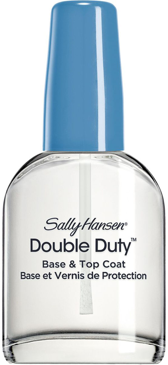Sally Hansen Nailcare Средство 2 в 1: база и верхнее покрытие Double Duty Strengthening Base & Top Coat, 13 мл30072500000 Sally Hansen Nailcare Средство 2 в 1: база и верхнее покрытие Double Duty Strengthening Base & Top Coat, 13 мл30072500000Базовый слой и средство для блеска разглаживает поверхность ногтя и позволяет лаку долго держаться! Гладкий, блестящий, сверкающий маникюр надолго.