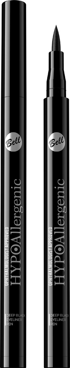 Bell Hypoallergenic Подводка-фломастер интенсивно маскирующая Deep Black Eyeliner Pen, 62 мл