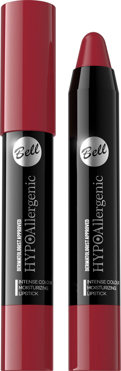 Bell Hypoallergenic Помада-карандаш для губ Intense Colour Moisturizing Lipstick, Тон №04