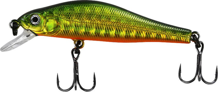 Воблер Tsuribito Jerkbait F-SR, цвет 036, 50 мм24505 Воблер Tsuribito Jerkbait F-SR, цвет 036, 50 мм24505Многим уже знаком 8 сантиметровый брат этого воблера, который очень эффективно ловит щуку. Младший брат, с размером 5 сантиметров, отлично привлекает небольшую щуку, и в то же время, прекрасно соблазняет окуня, язя и голавля, что позволяет одной приманкой облавливать практически все небольшие водоёмы.
