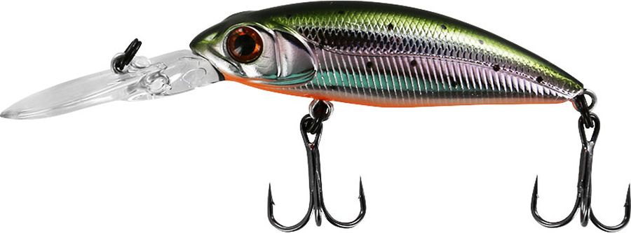 Воблер Tsuribito Deep Shad F, цвет 055, 55 мм34504 Воблер Tsuribito Deep Shad F, цвет 055, 55 мм34504Серия воблеров Deep Shad предназначена для ловли хищных видов рыб на мелководных бровках. Игра воблера настолько отчетливая, что вибрация передается на хлыст удилища. Несмотря на то что воблер имеет собственную игру, при анимации рывковой проводкой с паузами этот воблер не оставит шансов окуню и щуке.