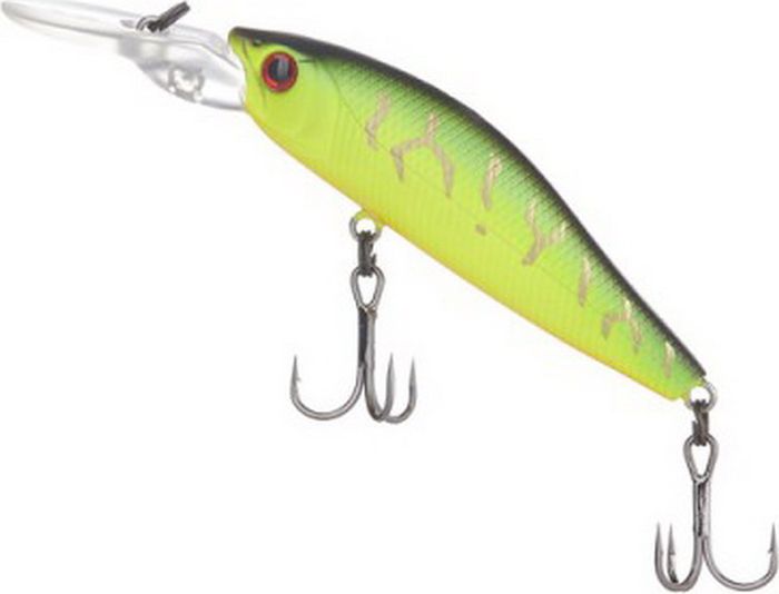 Воблер Tsuribito Deep Diver Minnow F, цвет 028, 60 мм43243 Воблер Tsuribito Deep Diver Minnow F, цвет 028, 60 мм43243Приманки серии Deep Diver Minnow от фирмы Tsuribito относятся к типу “минноу”. Воблеры этой серии оснащаются крупной, мощной лопастью вытянутой формы с креплением для лески на ней и двумя надежными тройными крючками. Воблеры оснащаются системой дальнего заброса в виде шарика, перемещающегося при забросе в хвостовую часть приманки, что наделяет эти приманки большой дальнобойностью и удивительной точностью заброса. Воблер обладает активной игрой, устойчивой на любой скорости подмотки. Очень хорошо Deep Diver показал себя при ловле на течении. Для анимации этих приманок подойдет равномерная проводка, а также твичинг различной интенсивности. Отлично ловит многие виды рыб, особенно такие, как щука и судак.