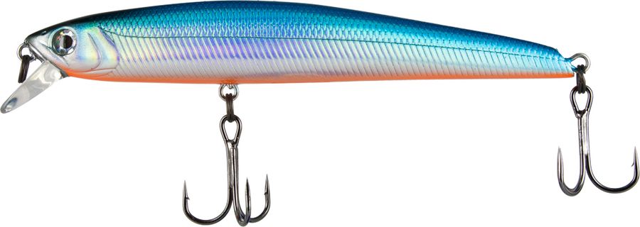 Воблер Tsuribito Smash Minnow F, цвет 100, 90 мм45338 Воблер Tsuribito Smash Minnow F, цвет 100, 90 мм45338Классический минноу-воблер для ловли щуки на мелководье. Данная модель обладает широкой и плавной игрой, что максимально привлекает пятнистых хищниц. Благодаря шарикам внутри воблера, приманка создает колебания в двух плоскостях, что придает ей наиболее реалистичное поведение.