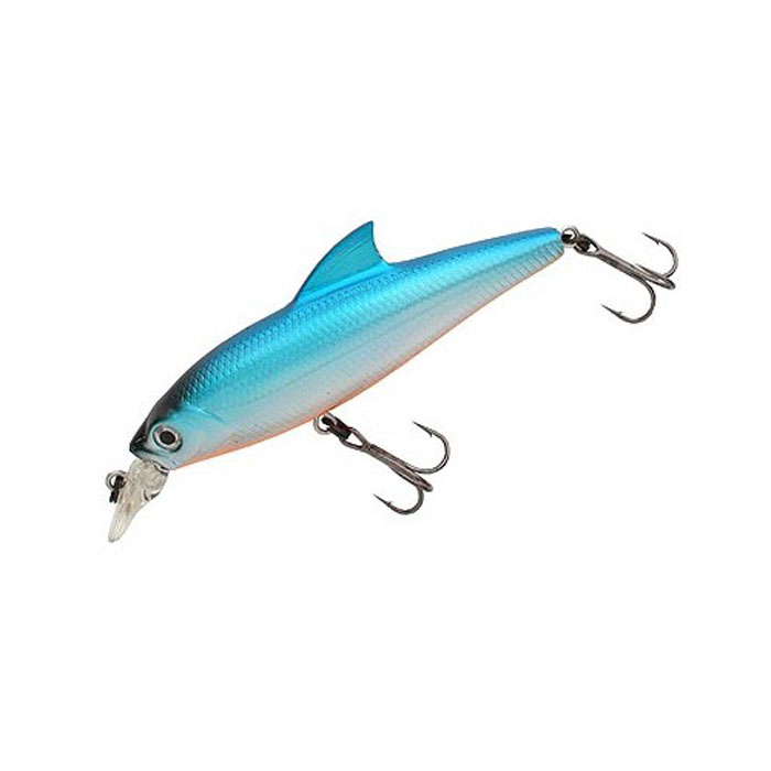 Воблер Tsuribito Baby Shark SP, цвет 100, 70 мм45339 Воблер Tsuribito Baby Shark SP, цвет 100, 70 мм45339Воблер предназначен для ловли окуня и щуки на мелководных участках. Используется при равномерных, рывковых и комбинированных проводках. Приманка великолепно держит течение благодаря изящному спинному плавнику, что позволяет использовать ее при ловле как вниз, так и вверх по течению. Воблер обладает положительной плавучестью, что при неагрессивной проводке позволяет использовать его на мелководье, а так же при проводке на участках с подводной растительностью, где часто таится прибрежный хищник.