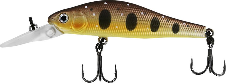 Воблер Tsuribito Jerkbait SP-DR, цвет 090, 50 мм49519 Воблер Tsuribito Jerkbait SP-DR, цвет 090, 50 мм49519Многим уже знаком 8 сантиметровый брат этого воблера, который очень эффективно ловит щуку. Младший брат, с размером 5 сантиметров, отлично привлекает небольшую щуку, и в то же время, прекрасно соблазняет окуня, язя и голавля, что позволяет одной приманкой облавливать практически все небольшие водоёмы.