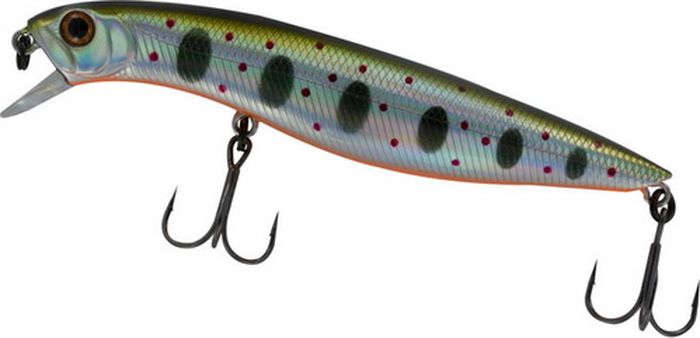 Воблер Tsuribito Dead Minnow SS, цвет 050, 110 мм70327 Воблер Tsuribito Dead Minnow SS, цвет 050, 110 мм70327Классический воблер, предназначенный для ловли хищников в прибрежной зоне. Наиболее эффективно приманка проявляет себя при заглублении в воде до 30 сантиметров. Обладает хорошей игрой при проводках, привлекая внимание рыбы. Воблер подходит для выполнения точных забросов на дальние расстояния. В конструкции применены современные мощные тройники с острой заточкой, которые способствуют надежной подсечке рыбы.