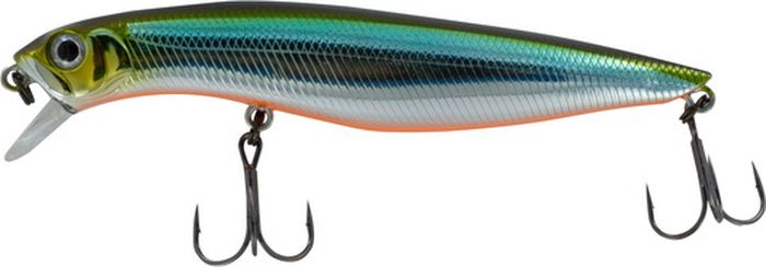 Воблер Tsuribito Dead Minnow SS, цвет 504, 110 мм70332 Воблер Tsuribito Dead Minnow SS, цвет 504, 110 мм70332Классический воблер, предназначенный для ловли хищников в прибрежной зоне. Наиболее эффективно приманка проявляет себя при заглублении в воде до 30 сантиметров. Обладает хорошей игрой при проводках, привлекая внимание рыбы. Воблер подходит для выполнения точных забросов на дальние расстояния. В конструкции применены современные мощные тройники с острой заточкой, которые способствуют надежной подсечке рыбы.