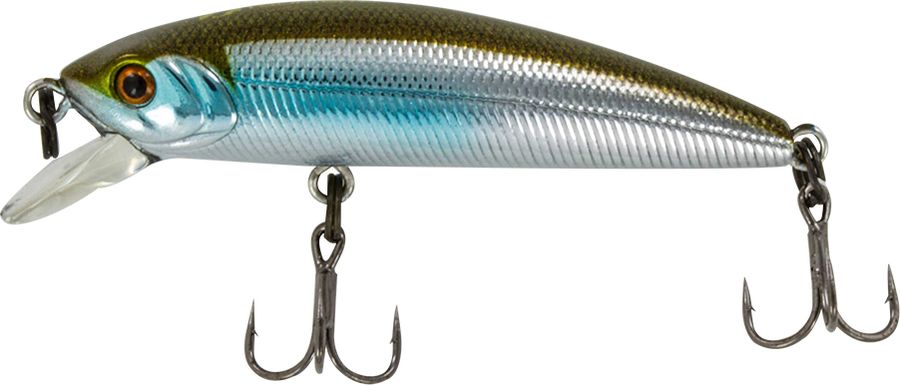 Воблер Tsuribito Minnow F, цвет 035, 35 мм70549 Воблер Tsuribito Minnow F, цвет 035, 35 мм70549Ну, кто не знает цурибитовские хиты? Dead Minnow, Pencil 47, Jerkbait, Deep Shaker, крэнки…Пришло время знакомиться с новинками. Три подгруппы линейки Tsuribito Minnow в размерах 35 мм., 42 мм., 50 мм. С этим именем были воблеры от 60 мм и больше (60, 80, 95, 110, 130 мм.). Теперь же семейство приросло меньшими форматами.У этих малышек почти крэнковой отчетливость движений! Что же до самих воблеров Tsuribito Minnow 35, то выполнены они, конечно же, с большой ответственностью, деталировкой, да и на цвета пожаловаться никак нельзя.У этих малышек почти крэнковой отчетливость движений! Что же до самих воблеров Tsuribito Minnow 35, то выполнены они, конечно же, с большой ответственностью, деталировкой, да и на цвета пожаловаться никак нельзя.Один нюанс, на который как-то следует обратить внимание – это маленькие тройники Owner. К качеству нет никаких претензий. Но нужно понимать, что физиология рыб – штука важная, размер и форма рта, губастость или строение челюстей, по-разному будут контактировать с тройниками. Так что в некоторых случаях может и имеет смысл заранее переоснащать Tsuribito Minnow 35 на хорошие одинарники. Ллюбители ультралайта точно будут в восторге от Tsuribito Minnow 35.