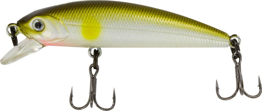 Воблер Tsuribito Minnow SP, цвет 540, 35 мм70590 Воблер Tsuribito Minnow SP, цвет 540, 35 мм70590Ну, кто не знает цурибитовские хиты? Dead Minnow, Pencil 47, Jerkbait, Deep Shaker, крэнки…Пришло время знакомиться с новинками. Три подгруппы линейки Tsuribito Minnow в размерах 35 мм., 42 мм., 50 мм. С этим именем были воблеры от 60 мм и больше (60, 80, 95, 110, 130 мм.). Теперь же семейство приросло меньшими форматами.У этих малышек почти крэнковой отчетливость движений! Что же до самих воблеров Tsuribito Minnow 35, то выполнены они, конечно же, с большой ответственностью, деталировкой, да и на цвета пожаловаться никак нельзя.У этих малышек почти крэнковой отчетливость движений! Что же до самих воблеров Tsuribito Minnow 35, то выполнены они, конечно же, с большой ответственностью, деталировкой, да и на цвета пожаловаться никак нельзя.Один нюанс, на который как-то следует обратить внимание – это маленькие тройники Owner. К качеству нет никаких претензий. Но нужно понимать, что физиология рыб – штука важная, размер и форма рта, губастость или строение челюстей, по-разному будут контактировать с тройниками. Так что в некоторых случаях может и имеет смысл заранее переоснащать Tsuribito Minnow 35 на хорошие одинарники. Ллюбители ультралайта точно будут в восторге от Tsuribito Minnow 35.