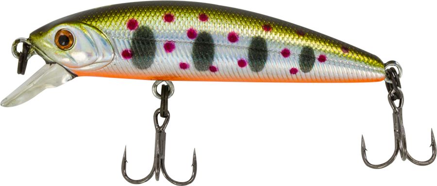 Воблер Tsuribito Minnow SS, цвет 050, 50 мм72617 Воблер Tsuribito Minnow SS, цвет 050, 50 мм72617Ну, кто не знает цурибитовские хиты? Dead Minnow, Pencil 47, Jerkbait, Deep Shaker, крэнки…Пришло время знакомиться с новинками.Три подгруппы линейки Tsuribito Minnow в размерах 35 мм., 42 мм., 50 мм. С этим именем были воблеры от 60 мм и больше (60, 80, 95, 110, 130 мм.). Теперь же семейство приросло меньшими форматами.Этот малек точь в точь как предыдущий 35-ый, только двумя неделями жизни позже – чуть откормившийся и подросший. Для спиннингистов же прирост 7 мм. и 0.5 грамма будет уже довольно ощутим: воблер становится чуть менее требовательным к деликатности снасти (толщине лески и ее материалу, к тесту и строю спиннинга). На проводке воблеры ведут себя все более «минношно», а дальность полета на одной и той же снасти несколько увеличивается по сравнению с меньшими собратьями. Один нюанс, на который как-то следует обратить внимание – это маленькие тройники Owner. К качеству нет никаких претензий. Но нужно понимать, что физиология рыб – штука важная, размер и форма рта, губастость или строение челюстей, по-разному будут контактировать с тройниками. Так что в некоторых случаях может и имеет смысл заранее переоснащать Tsuribito Minnow 42 на хорошие одинарники.