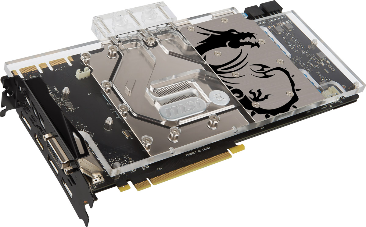MSI GeForce GTX 1070 Sea Hawk EK X 8GB видеокартаGTX 1070 SEA HAWK EK X MSI GeForce GTX 1070 Sea Hawk EK X 8GB видеокартаGTX 1070 SEA HAWK EK XMSI GeForce GTX 1070 Sea Hawk EK X демонстрирует наивысшую производительность и поддерживает передовые технологии NVIDIA GameWorks и GeForce Experience в самых современных компьютерных играх.Ядро Pascal разработано специально для работы с дисплеями следующего поколения, включая решения для виртуальной реальности, ультра-высокое разрешение и подключение нескольких мониторов. Технологии NVIDIA GameWorks обеспечивают максимально плавный геймплей и кинематографическое качество. Кроме этого, становится возможным осуществлять захват видео с революционно новыми возможностями - углом обзора 360 градусов.MSI SEA HAWK EK – это результат революционного сотрудничества компаний MSI и EKWB. На видеокарту, являющуюся верхом инженерного искусства, установлена известная жидкостная система охлаждения EK. В результате этого получилась одна из самых холодных и определенно самая тихая графическая карта на рынке.Специальный дизайн впускного канала охлаждающей жидкости обеспечивает лучшую производительность системы охлаждения даже при использовании экономичных помп.Основание водоблока прекрасно охлаждает такие критически важные компоненты как, графический процессор, память и преобразователь напряжения PWM. Это способствует превосходным температурным показателям видеокарты.В самом сердце SEA HAWK EK находится медное, никелированное основание. Медь, как известно, обладает прекрасной теплопроводностью, а тонкий слой никеля предотвращает коррозию, сохраняя высокие характеристики системы охлаждения в течение продолжительного времени.Мощная видеокарта требует мощного основания. Графические карты MSI SEA HAWK оснащаются мощной металлической пластиной бэкплейт, что добавляет видеокарте жесткости. Черное, матовое покрытие доводит дизайн системы охлаждения до совершенства.Для того чтобы в полной мере насладиться впечатляющими мирами виртуальной реальности, необходимо высокопроизводительное оборудование. Хотите подготовить вашу систему к поддержке технологий VR? MSI - ведущий мировой бренд в мире high-end гейминга и киберспорта дает совет, как это сделать. Объединяя только самые передовые технологии, MSI создает оборудование для приложений виртуальной реальности. MSI переносит любителей компьютерных игр на совершенно новый уровень реализма виртуальной реальности, где игры оживают.MSI Gaming App позволяет одним кликом выбрать нужный профиль производительности для получения дополнительной мощности в играх, или тихой работы при небольших нагрузках. Приложение также имеет специальную вкладку EyeRest, позволяющую получить доступ к настройкам, улучшающим качество изображения. Вкладка LED control позволяет управлять светодиодными индикаторами MSI GAMING LED.MSI Afterburner – это самое популярное приложение в мире для разгона графических карт, которое позволяет получить полный контроль над видеокартой. Утилита также позволяет получать исчерпывающую информацию об аппаратной части вашего ПК, производить настройку работы вентиляторов, осуществлять запись видео и выполнять тестирование.