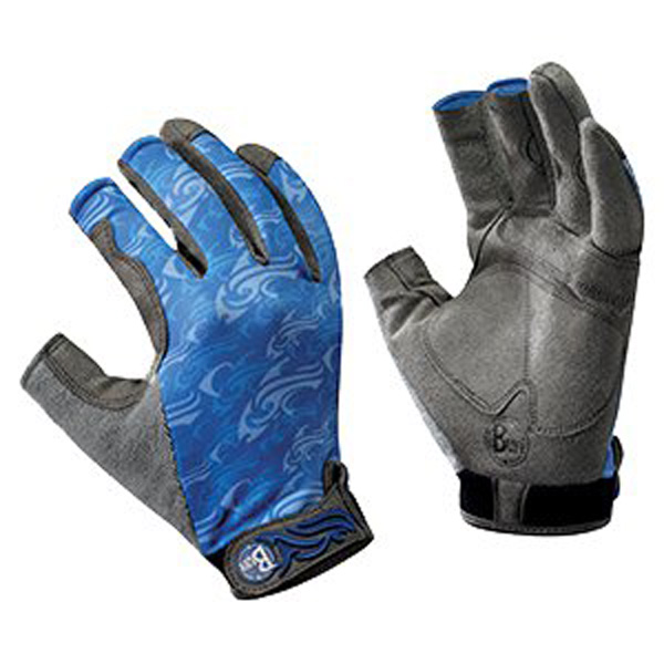 Перчатки рыболовные Buff Fighting Work II Billfish, цвет: синий. 108443.00. Размер M/L (7,5-8)Fighting Work II Billfish Перчатки рыболовные Buff Fighting Work II Billfish, цвет: синий. 108443.00. Размер M/L (7,5-8)Fighting Work II BillfishТехнологичные рыболовные перчатки Fighting Work II Billfish выполнены из прочной стрейчевой ткани. Прекрасно облегают кисть, защищают от проникновения влаги и физических повреждений кожи. Ладонь перчатки не скользит при соприкосновении с мокрой поверхностью. Перчатки имеют фактор защиты от солнца UPF 50+ и при этом прекрасно дышат. Три пальца перчатки укорочены на 3/4, а два полностью покрывают пальцы для лучшей защиты. Манжета регулируется липучкой.