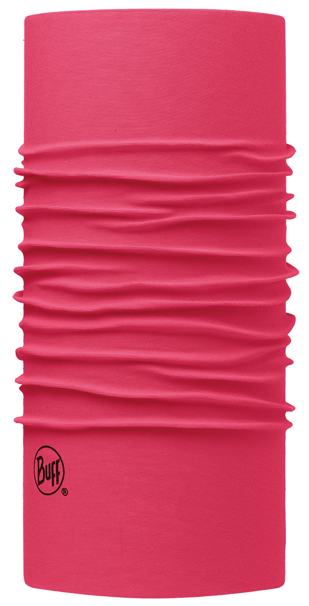 Шарф Buff Original Solid Wild Pink, цвет: розовый. 113000.540.10.00. Размер универсальный113000.540.10.00 Шарф Buff Original Solid Wild Pink, цвет: розовый. 113000.540.10.00. Размер универсальный113000.540.10.00Buff - это оригинальные, мультифункциональные, бесшовные головные уборы - удобные и комфортные для любого вида активного отдыха и спорта. Оригинальные, потому что Buff был и является первым в мире брендом мультифункциональных, бесшовных и универсальных головных уборов. Мультифункциональные, потому что их можно носить самыми разными способами: как шарф, как шапку, как балаклаву, косынку, бандану, маску, напульсник и многими другими - решает ваша фантазия! Универсальный головной убор, который можно носить более чем двенадцатью способами, который можно использовать при занятии любым видом спорта, езде на велосипеде и мотоцикле, катаясь или бегая на лыжах, и даже как аксессуар в городской одежде. Бесшовные, благодаря эластичности, позволяющей использовать эти головные уборы как угодно и не беспокоиться о том, что кожа может быть натерта или раздражена швами.