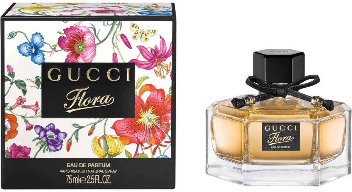 Gucci Flora Парфюмированная вода-спрей женская, 75 мл0737052294643 Gucci Flora Парфюмированная вода-спрей женская, 75 мл0737052294643Начальные ноты запаха переплели в себе искрящуюся свежесть цитрусов и мандарина, с соблазнительно тонким ароматом пиона. Ноты сердца окутывают кожу драгоценными дарами османтуса и розы. К концу дня на коже выступает гладкий, теплый, остропряный и обволакивающий аромат основных нот: сандалового дерева, мадагаскарского розового перца и листа пачули. верхние ноты: Цитрусовые фрукты Пион; средние ноты: Роза Османтус; шлейф: Сандал Пачули.