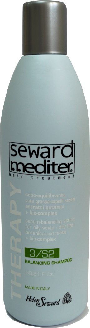 Helen Seward Balancing Shampoo 3/S2 Себорегулирующий шампунь для жирной кожи головы и сухих волос, 1000 мл0391 Helen Seward Balancing Shampoo 3/S2 Себорегулирующий шампунь для жирной кожи головы и сухих волос, 1000 мл0391Шампунь для жирной кожи головы и сухих волос Helen Seward – оптимальное решение для себорегулирующего ухода. Регулярное использование средства позволит сбалансировать работу сальных желез. Благодаря мягкой текстуре эффективно удаляется загрязнение с волос, активизируются природные регенерирующие свойства, происходит глубокое питание волосяной луковицы. Благодаря специальной разработанной формуле, куда входят растительные экстракты и био-комплекс, уже после первого применения средства заметно улучшается состояние волос, снимается зуд и покраснение кожи.