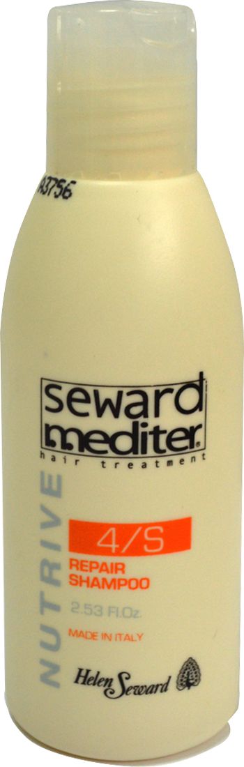 Helen Seward 4/S Nutrive Repair Shampoo Восстанавливающий шампунь для поврежденных волос, 75 мл4140 Helen Seward 4/S Nutrive Repair Shampoo Восстанавливающий шампунь для поврежденных волос, 75 мл4140Катионовый шампунь с Hi-Tech микросферами, деликатное глубокое очищение кожи и волос, сохраняет цвет окрашенных волос, контролирует воздействие высокотехнологичных керамидов, дисциплинирует волосы.
