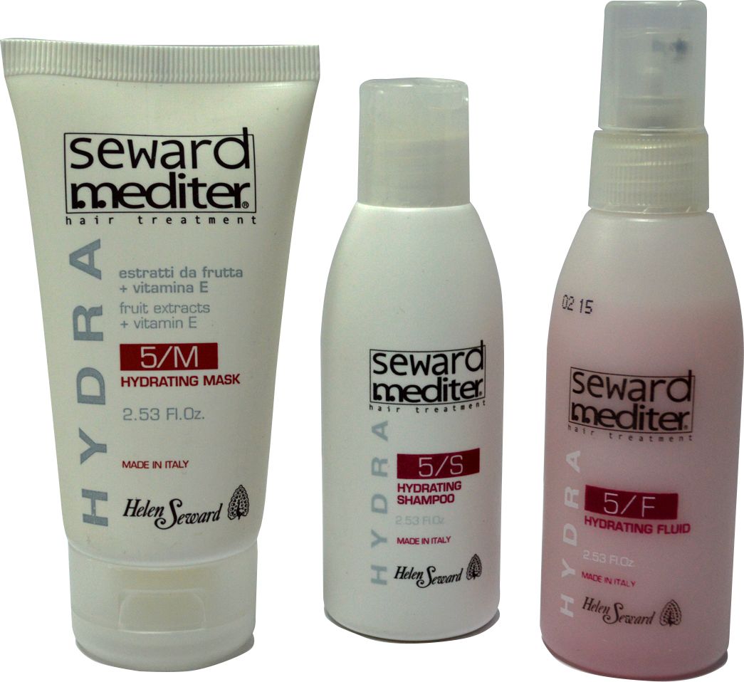 Helen Seward Kit Mediter Hydra Набор для увлажнения волос, 3х75 млK/453 Helen Seward Kit Mediter Hydra Набор для увлажнения волос, 3х75 млK/453Набор для увлажнения окрашенных и поврежденных после химической завивки, сухих волос из серии Helen Seward Mediter Hydra представлен в оригинальном формате – мини-продукты по 75 мл каждый. В набор входит увлажняющий шампунь с антиоксидантными и увлажняющими свойствами, придающий окрашенным волосам блеск и интенсивность цвета. Дополнительную защиту от обезвоживания обеспечит маска с экстрактами фруктов и витамином Е. Дополняет коллекцию увлажняющих средств Helen Seward Mediter Hydra – флюид для кончиков волос.