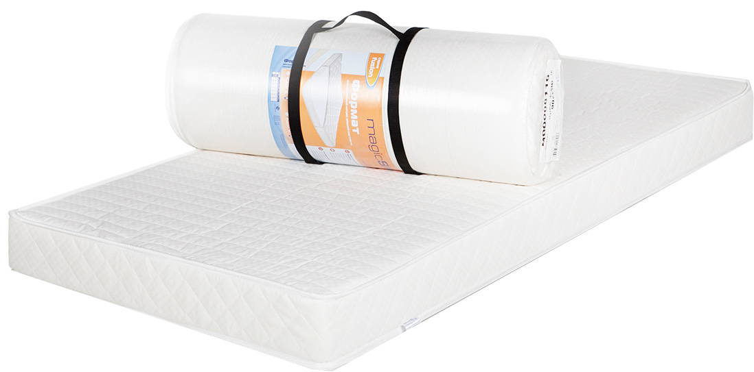 Матрас MagicSleep Формат 14, 140 х 190 смМ.175 140х190 Матрас MagicSleep Формат 14, 140 х 190 смМ.175 140х190Беспружинный матрас средней жесткости.Матрас состоит из высокоэластичного пенополиуретана Эргофоам. Это мягкий, комфортный материал, повышающий ортопедические качества матраса.Высота 14 см. Поставляется в скрученном виде.