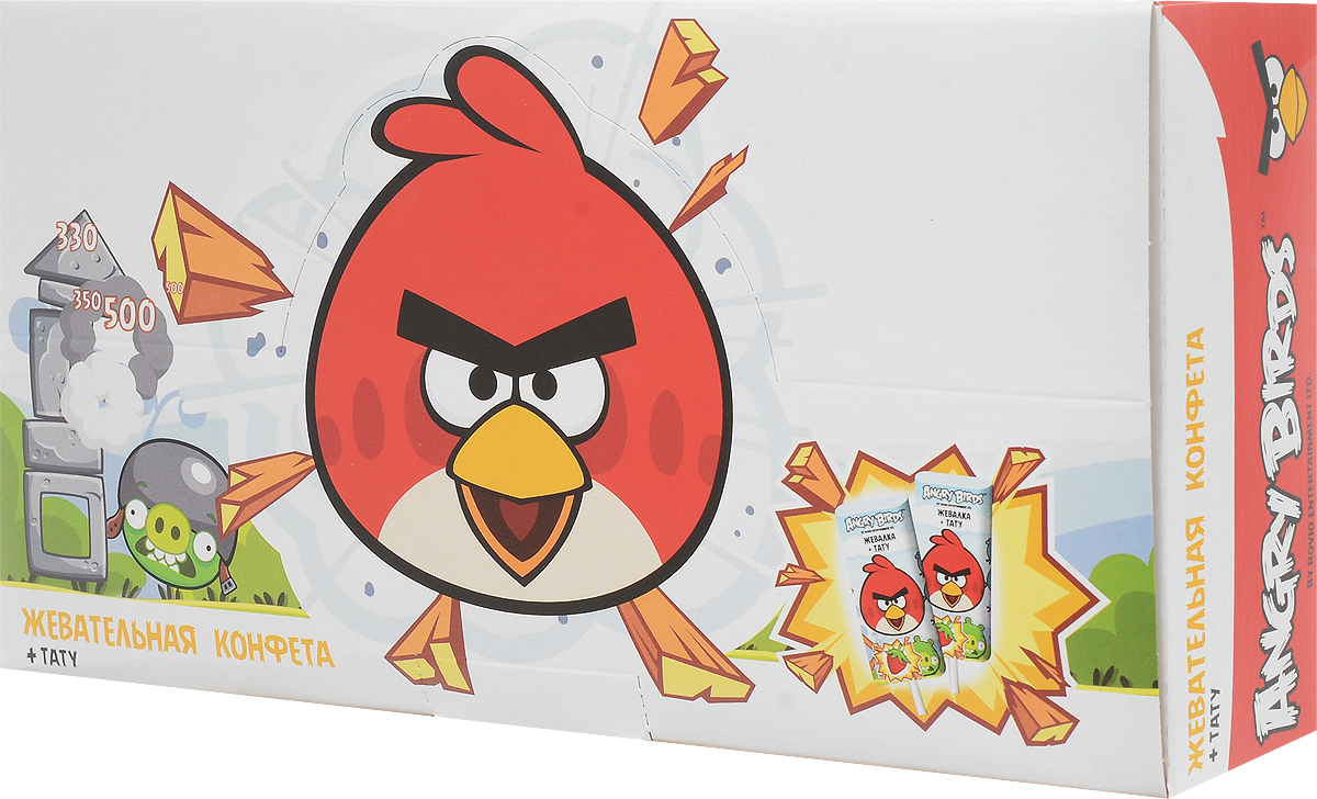 Конфитрейд Angry Birds Movie жевательная конфета с подарком, 50 шт по 10,8 гУТ19955 Конфитрейд Angry Birds Movie жевательная конфета с подарком, 50 шт по 10,8 гУТ19955Жевательная конфета на палочке со вкусом клубники + тату.Уважаемые клиенты! Обращаем ваше внимание на то, что упаковка может иметь несколько видов дизайна. Поставка осуществляется в зависимости от наличия на складе.
