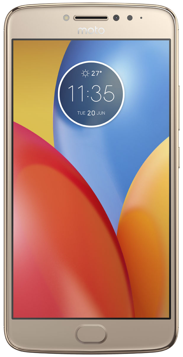 Motorola Moto E4 Plus, Gold (XT1771)PA700073RU Motorola Moto E4 Plus, Gold (XT1771)PA700073RUMotorola Moto E4 Plus - обновлённая модель, которая получила мощный четырёхъядерный процессор, металлический корпус с элегантными изгибами и большой IPS-экран. Одним из его важнейших преимуществ можно назвать батарею с ёмкостью 5000 мАч, рассчитанную на активное использование устройства в течение двух дней. Она поддерживает технологию быстрой зарядки, поэтому пользователю не придётся тратить много времени на подготовку к различным поездкам и путешествиям. Смартфон получил сканер отпечатка пальца, срабатывающий за доли секунды. Он ограничивает доступ к персональным данным пользователя, а также ускоряет вход в защищённые зоны и позволяет совершать быстрые безопасные платежи. Нанотехническое покрытие корпуса делает смартфон устойчивым к воздействию влаги.Устройство обладает двумя камерами с разрешением 13 и 5 Мпикс. Обе снабжены яркими LED-вспышками и светосильными объективами, которые делают фотографии чёткими и контрастными независимо от уровня освещённости. Они могут вести съёмку в режиме HDR, улучшающем цветовую насыщенность кадра, и автоматически повышать качество портретов.Смартфон совместим с высокоскоростными мобильными сетями 3G и 4G. Он снабжён антенной GPS, предоставляющей доступ к навигационным сервисам, и адаптером Bluetooth со сниженным энергопотреблением, отлично подходящим для работы со спортивными гаджетами.Смартфон сертифицирован EAC и имеет русифицированный интерфейс меню и Руководство пользователя.