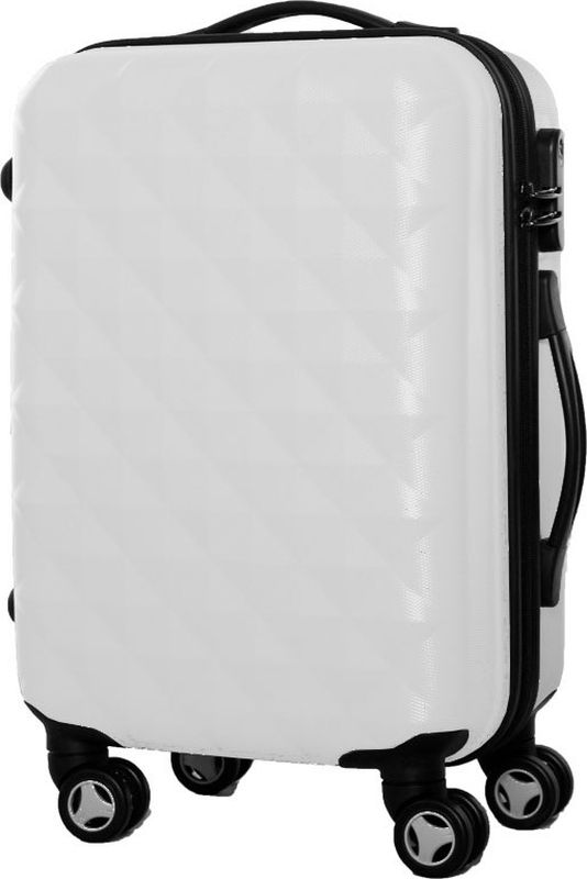 Чемодан Proffi, на колесах, цвет: белый, 43 х 30 х 67 см, 60 л. PH8368PH8368white Чемодан Proffi, на колесах, цвет: белый, 43 х 30 х 67 см, 60 л. PH8368PH8368whiteСтильный пластиковый чемодан Proffi прекрасно подойдет для путешествий и поездок. Выполнен из поликарбоната.Внутри имеется 2 отделения. Закрывается чемодан на молнию и кодовый замок.Для удобства транспортировки имеется выдвижная ручка, а также боковая ручка. Размер: 43 х 30 х 67 см.Вес: 4,3 кг. Объем: 60 литров.