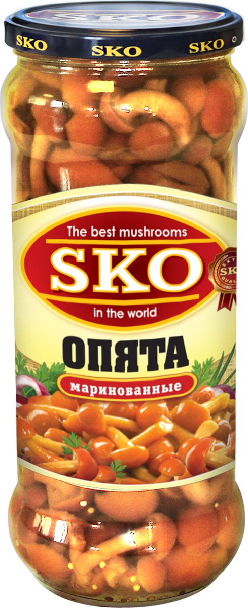 SKO опята маринованные, 580 мл14008 SKO опята маринованные, 580 мл14008При производстве используются только отборные молодые и свежие грибы, которые готовятся по традиционным российским рецептам с применением современных технологий. Новые технологии обработки позволяют сохранить полезные вещества и вкусовые свойства, которыми обладают грибы. Грибы очень полезны для организма и помогают противостоять многим болезням, инфекциям и вирусам.