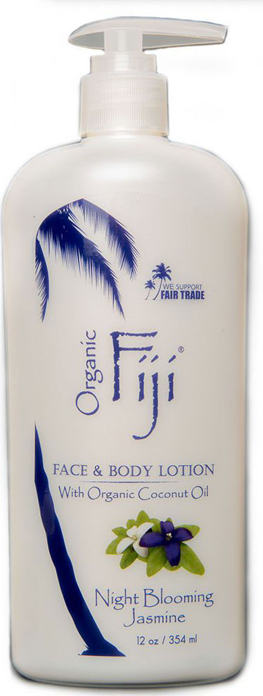 Organic Fiji Питательный крем-лосьон для лица и тела, жасмин, 354 гL-1210 Organic Fiji Питательный крем-лосьон для лица и тела, жасмин, 354 гL-1210Цветочный аромат пьянящего жасмина успокаивает кожу и пробуждает Ваше тело. Этот манящий тропический лосьон - романтическая сказка на ночь для Вашей кожи. Лосьон приготовлен из натуральных ингредиентов и эфирных масел. Придает здоровый блеск , омолаживает и раскрывает естественную красоту кожи. Обладает приятным запахом благодаря смеси натуральных ароматов. Лосьон можно использовать для детской и чувствительной кожи, а так же в качестве увлажняющего крема для лица и тела. Органическое кокосовое масло холодного отжима с острова Фиджи отлично успокаивает, увлажняет и питает Вашу кожу.