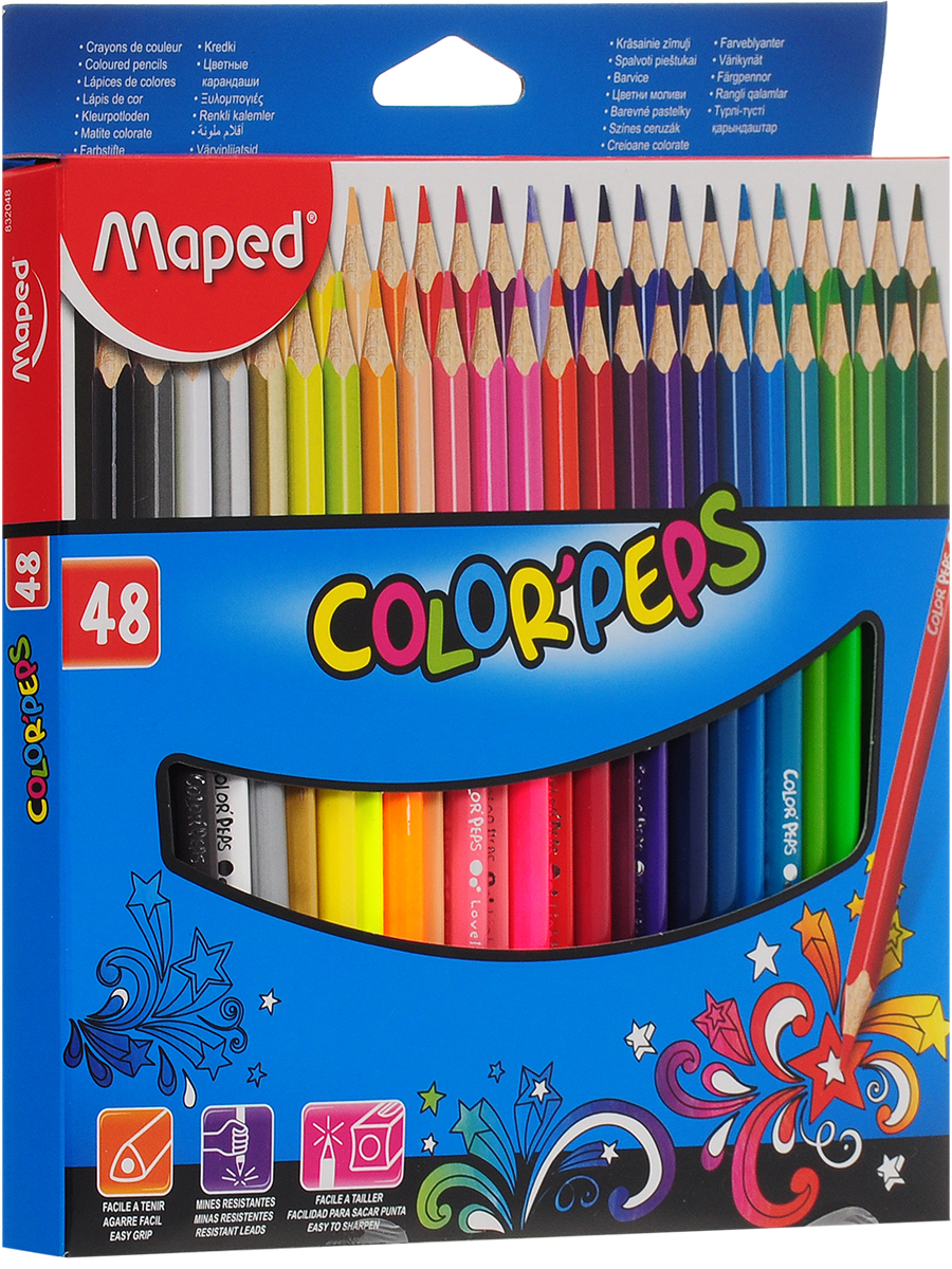 Maped Набор цветных карандашей Colorpeps 48 цветов