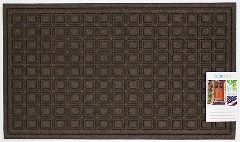 Коврик придверный Apache Mills Textures Blocks Walnut, 46 х 76 см5064 Коврик придверный Apache Mills Textures Blocks Walnut, 46 х 76 см5064Коврик Apache Mills - практичный и долговечный влаговпитывающий придверный коврик. Он изготовлен из резины и полипропилена. Настоящая находка для тех, кто любит функциональные и надежные вещи. Коврик обладает отличными грязезащитными и влаговпитывающими характеристиками, устойчив к появлению плесени. Отличный вариант для использования перед входной дверью в сезон дождей или зимой. Основание из резины не крошится и не растрескивается со временем.