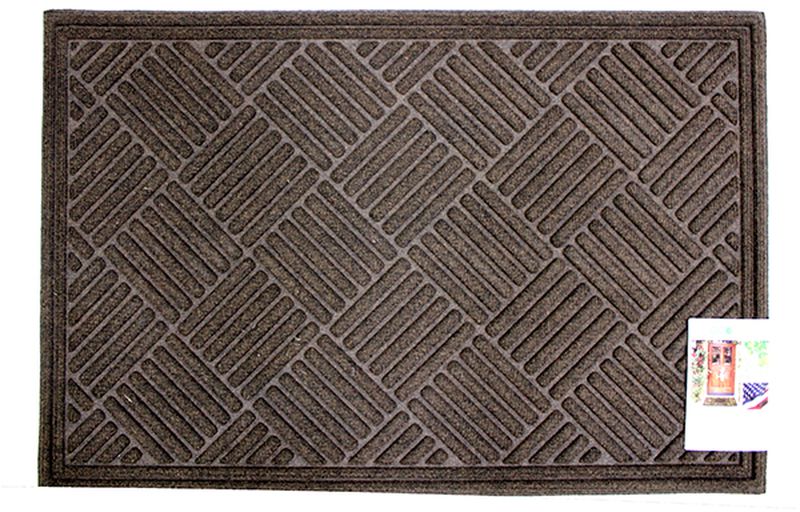 Коврик придверный Apache Mills Textures Crosshatch Walnut, 60 х 91 см5065 Коврик придверный Apache Mills Textures Crosshatch Walnut, 60 х 91 см5065Практичный и долговечный влаговпитывающий придверный коврик Textures. Настоящая находка для тех, кто любит функциональные и надежные вещи. Благодаря рельефному рисунку обладает высокими грязезащитными свойствами, хорошо очищает грязь с подошвы обуви. Обладает отличными влаговпитывающими характеристиками, устойчив к появлению плесени. Отличный вариант для использования перед входной дверью в сезон дождей или зимой. Основание из резины не крошатся и не растрескивается со врменем, поверхность из плотного волокна на основе полипропилена не выцветает, не истирается и не линяет при попадании влаги.