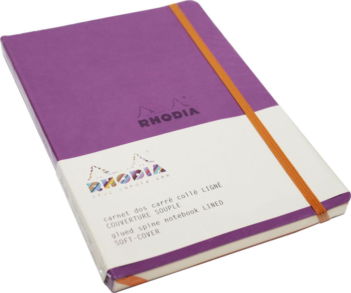 Rhodia Записная книжка 80 листов в линейку цвет лиловый