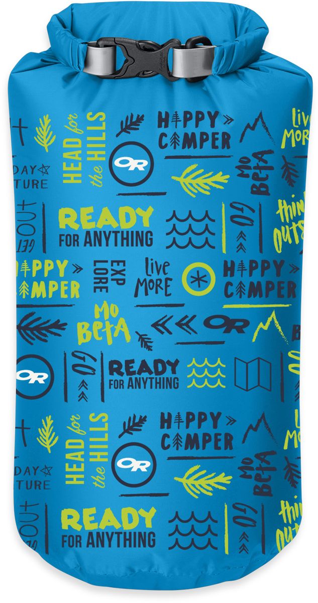 Гермомешок Outdoor Research Belief Dry Sack, цвет: голубой, 20 л2501700721 Гермомешок Outdoor Research Belief Dry Sack, цвет: голубой, 20 л2501700721Гермомешок Outdoor Research выполнен из облегченного, но прочного нейлона. Изделие исключает промокание благодаря водонепроницаемой пропитке. Технологичные свойства: - Закрывается скручиванием и фиксируется застежкой; - Водостойкий, прочный материал; - Проклеенные швы; - Внешняя дополнительная лента для крепежа и фиксации мешка; - Ручка для переноски. Малый вес и уникальные свойства делают этот туристический аксессуар необходимым в каждом путешествии или походе.