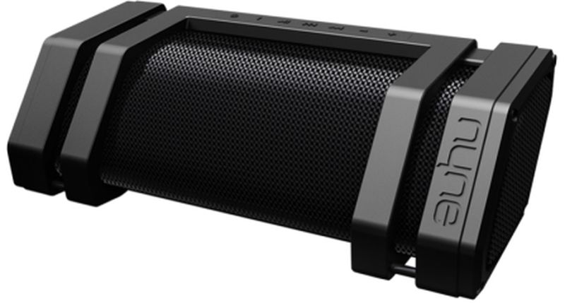 Nyne Rock, Black портативная Bluetooth-колонка71000237 Nyne Rock, Black портативная Bluetooth-колонка71000237Самая громкая и самая большая портативная Bluetooth-колонка в мире. Bluetooth 4.0 с радиусом действия 30 метров;Звуковая система 2.1 наилучшего качества, 60 Вт;~12 часов работы от встроенного аккумулятора;Адаптер питания со штекерами на все страны мира;Защита от воды IPX3;Скрытая ручка для переноски;Микрофон для громкой связи;NFC для соединения в одно касание;Мобильное зарядное устройство;AUX-вход и AUX-выход; Подключение: Bluetooth 4.0, 3,5 мм Aux-in, Aux-out для Daisy Chaining, NFC;Питание: аккумулятор (время работы ~12 ч);Аудио система 2.1 с активными динамиками (2 ВЧ, 2 СЧ, сабвуфер);Дополнительно: IPX3,встроенный микрофон, встроенный Power Bank, встроенная ручка для переноски, поддержка 4 типов сетевых розеток, панель управления с подсветкой, индикатор уровня заряда.