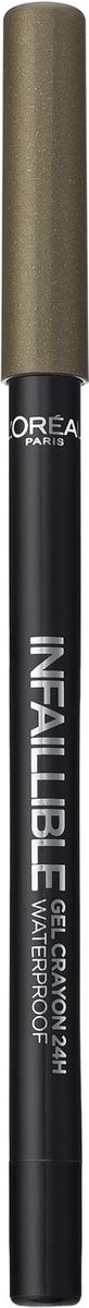 LOreal Paris Стойкий гелевый карандаш для глаз Infaillible, Оттенок 8, Дело в хакиA8995500 LOreal Paris Стойкий гелевый карандаш для глаз Infaillible, Оттенок 8, Дело в хакиA8995500Насыщенные пигменты и гелевая основа карандаша способствуют точному нанесению и устойчивому водостойкому результату на 24 часа. Множество оттенков – от базовых до самых ярких – для разнообразных вариантов макияжа.