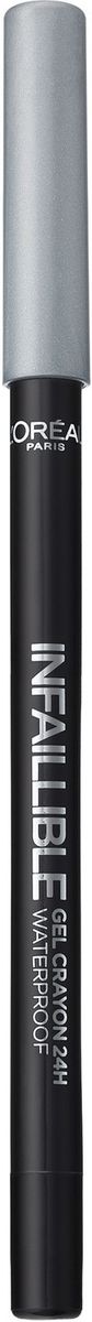 LOreal Paris Стойкий гелевый карандаш для глаз Infaillible, Оттенок 2, Серая лихорадкаA8994900 LOreal Paris Стойкий гелевый карандаш для глаз Infaillible, Оттенок 2, Серая лихорадкаA8994900Насыщенные пигменты и гелевая основа карандаша способствуют точному нанесению и устойчивому водостойкому результату на 24 часа. Множество оттенков – от базовых до самых ярких – для разнообразных вариантов макияжа.