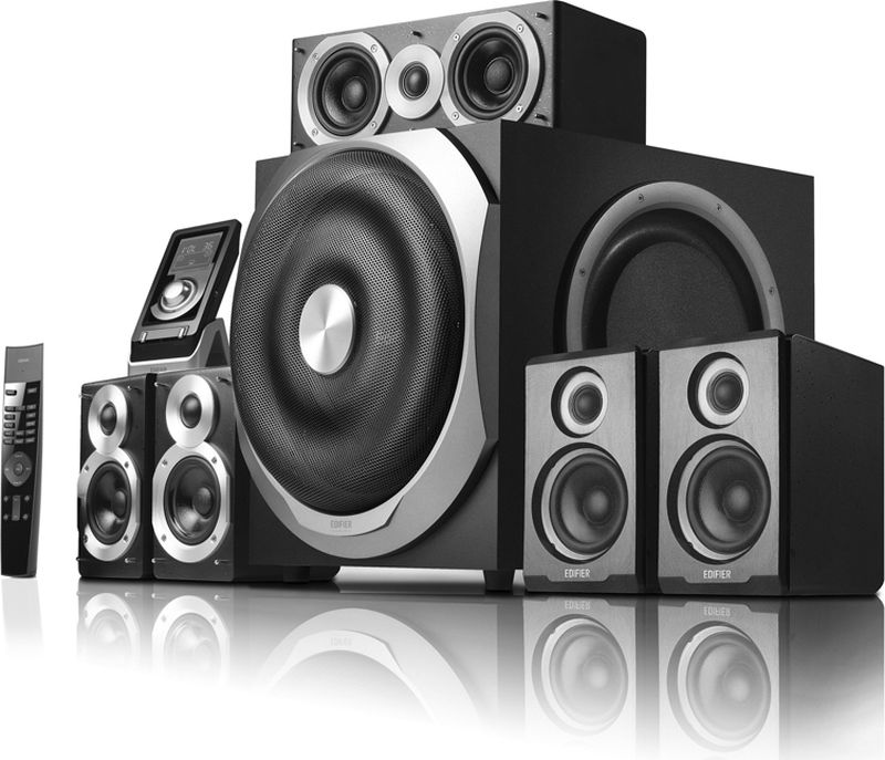 Edifier S760D, Black акустическая системаS760D Black Edifier S760D, Black акустическая системаS760D BlackКолонки Edifier S760D Black Сателлиты по 60 ВтСабвуфер 240 Вт