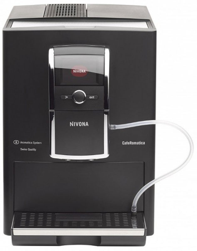 Nivona CafeRomatica NICR 838 кофемашина838 Nivona CafeRomatica NICR 838 кофемашина838Простая в управлении и обслуживании кофемашина Nivona CafeRomatica NICR 838 придется по вкусу ценителям кофе.Система Aromatica - запатентованное изобретение Nivona.Технология, позвопяющая извлечь из кофейных зерен максимум вкуса и аромата. Кофе после измельчения сжимается в особой динамической варочной камере и под действием давпения отдает наибопьшее количество ароматических масел.Система очистки.Кофемашины Nivona снабжены автоматической системой, периодически удаляющей из емкостей накипь и следы кофе.Капучинатор.Автоматическое устройство для вспенивания молока, превращает его в пену путем перегона через гибкую трубку и насыщения паром.Съемная варочная камера.Необходимый атрибут кофемашины с учетом необходимости содержать узлы и агрегаты в чистоте. Элементарно снимается и промывается проточной водой.Дисплей.Интуитивно понятное меню, полная информация о процессе варки кофе - всё это очень наглядно отображается на дисплее.TFT-цветной текстовый дисплей с возможностью выбора русского языкаВозможность программирования собственных рецептов (10 вариантов)2-цветная подсветка чашекАвтоматическая очистка капучинатораСистема автовкл./автовыкл.Энергосберегающий режимИндикация замены фильтраПрограммирование степени жесткости водыТихий режим работы кофемолкиСтатистикаРегулируемый по высоте дозатор (7-14 см)Крепость кофе: 6-12 г на чашку (5 вариантов)Температура кофе: 3 уровня