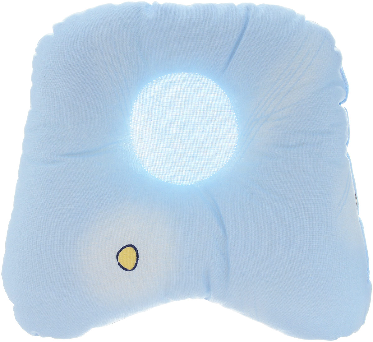 Сонный гномик Подушка анатомическая для младенцев цвет голубой 27 х 27 см