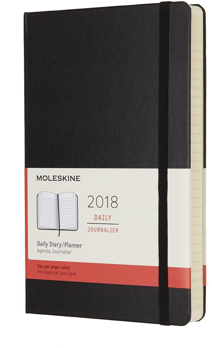 Moleskine Ежедневник Classic Large 200 листов в линейку цвет черный