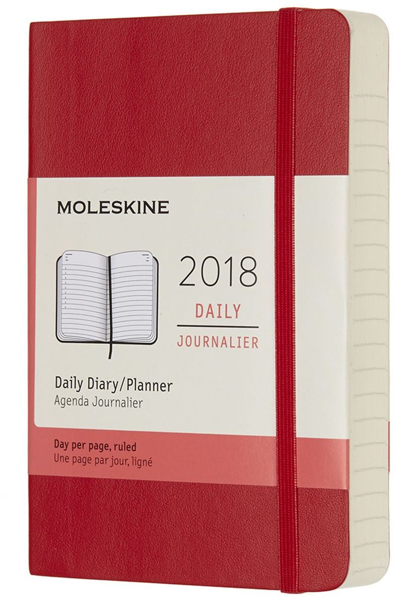 Moleskine Ежедневник Classic Soft Pocket 200 листов в линейку цвет красный