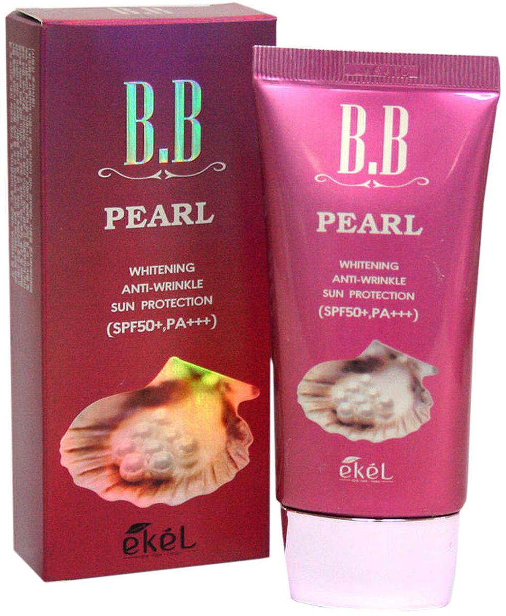 Ekel BB крем с жемчугом, 50 мл180689 Ekel BB крем с жемчугом, 50 мл180689BB крем с жемчугом обладает антивозрастным действием и выравнивает тон кожи, осветляет пигментацию, темные круги под глазами, постакне. Подходит для любого типа кожи, в том числе чувствительной, проблемной. Обеспечивает матирующий эффект от 3-4 часов. Высокий спф-фактор 50+ обеспечивает максимальную защиту от солнца и предотвращает появление пигментации! Не содержит парабенов, искусственных красителей, минеральных масел, бензофенона. Существует в одном тоне - нейтральный бежевый, подстраивается под тон кожи.