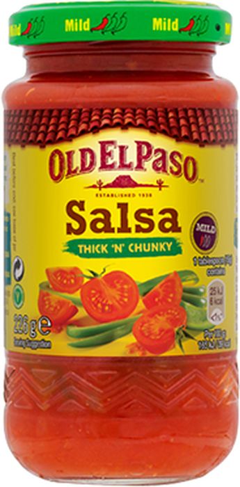Old El Paso соус сальса оригинальный с кусочками томатов неострый, 226 г estaciones de paso
