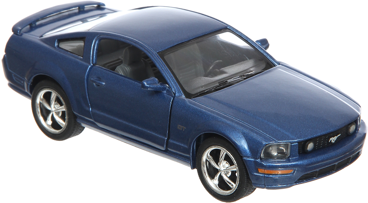 Kinsmart Модель автомобиля Ford Mustang GT цвет синий