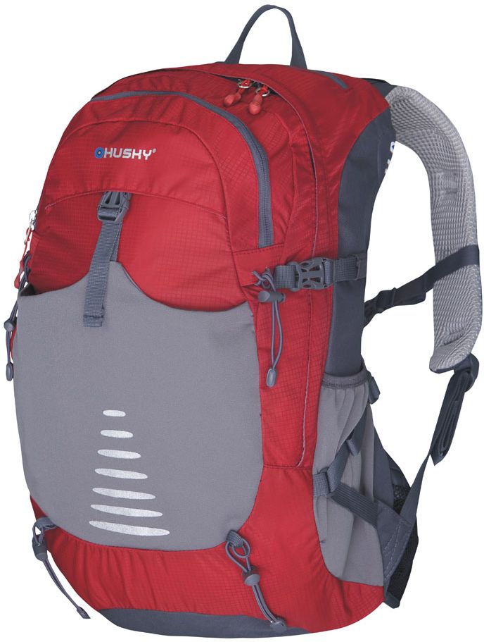 Рюкзак туристический Husky Skid 30, цвет: красный, 30 лУТ-000055334 Рюкзак туристический Husky Skid 30, цвет: красный, 30 лУТ-000055334Рюкзак туристический Husky Skid 30 имеет систему вентиляции спины и утолщенные дышащие эргономичные плечевые лямки. Состоит рюкзак из большого отделения с боковыми карманами. Отделение закрывается на застежки-молнии. Также рюкзак имеет нагрудный и поясной ремни, держатель для гидратора, держатели для треккинговых палок и другой экипировки, накидку от дождя. Оснащен светоотражающими элементами.