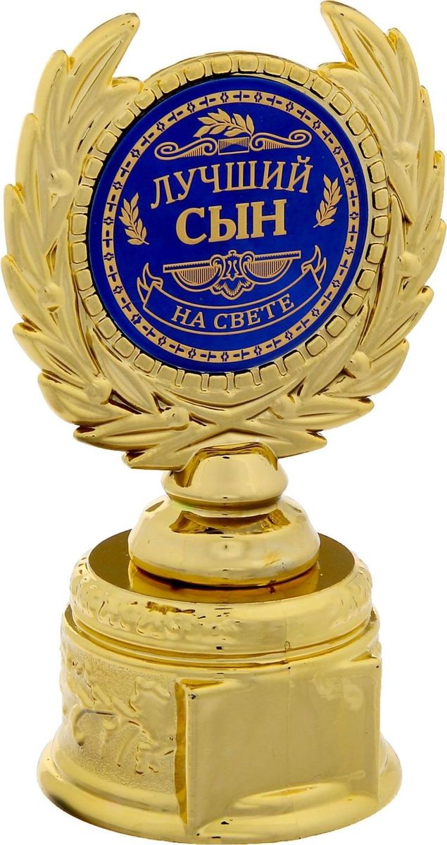 Кубок сувенирный Лучший сын на свете. 12112211211221 Кубок сувенирный Лучший сын на свете. 12112211211221Заслуженная награда! Кубок на подставке Лучший сын на свете непременно порадует получателя и станет отличным напоминанием о проведённом вместе времени. Изделие дополнено бляшкой с цветной заливкой с названием номинации, за которую он вручается. Пластиковый сувенир непременно понравится счастливому получателю. Упаковка для кубка из пластика не только защищает его от повреждения при транспортировке, но и служит отличным вариантом подарочной упаковки. На обороте коробочки вы найдёте тёплые слова и поле для имени будущего обладателя.