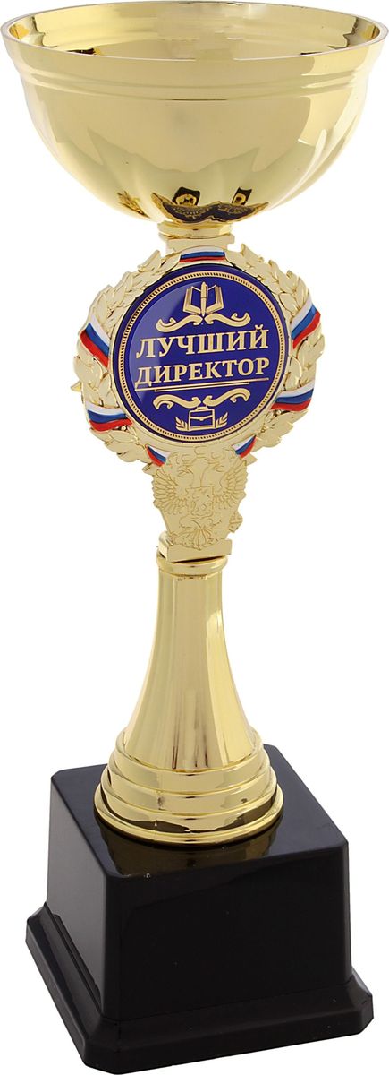 Кубок сувенирный Лучший директор. 577584577584 Кубок сувенирный Лучший директор. 577584577584Кубок - это подарок, который станет не только приятной памятью на долгие годы, но и предметом гордости для будущего владельца! Ножка кубка украшена гербом России и медалью с надписью, которая обрамлена лавровой ветвью и лентой цвета флага Российской Федерации. Медаль-вставка изготовлена из металла с акриловым покрытием, которое предотвращает потускнение и создает яркую поверхность с приятным шелковым переливом. Кубок Лучший директор средний комплектуется яркой подарочной упаковкой, которая позволит преподнести подарок в особо запоминающейся форме. Это уникальный товар, который вы можете купить в нашем интернет-магазине уже сегодня по самой выгодной цене.