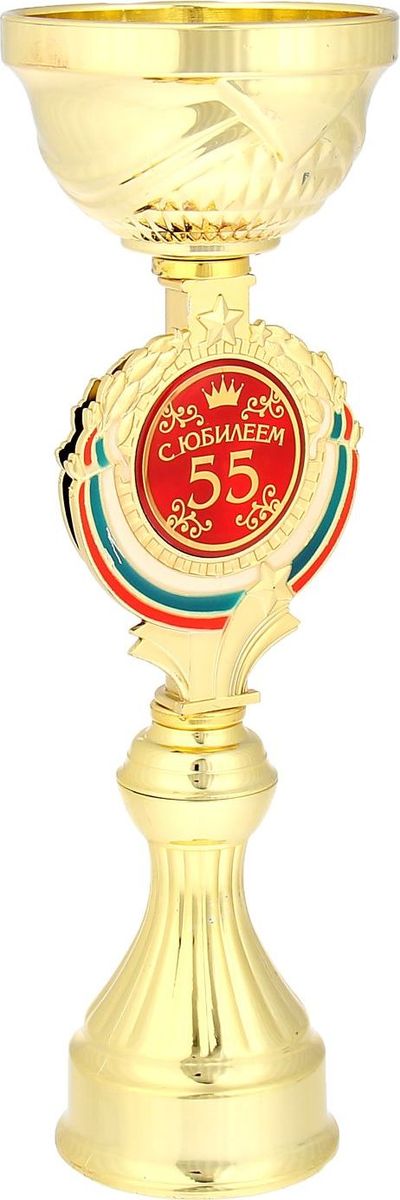 Кубок сувенирный С Юбилеем 55. 844026844026 Кубок сувенирный С Юбилеем 55. 844026844026Кубок С Юбилеем 55 станет самой лучшей наградой и подарком, поскольку сочетает в себе качество и интересный дизайн! Уникальный сувенир неповторим по своей форме, второго такого вы не найдёте. Он дополнен цветной бляшкой, изготовленной из металла, с наименованием номинации, за которую вручается. Упаковка для кубка из гофрокартона надёжно защищает его от повреждения при транспортировке и служит отличным вариантом подарочной упаковки. На обороте коробки получатель найдёт добрые слова и тёплые пожелания.